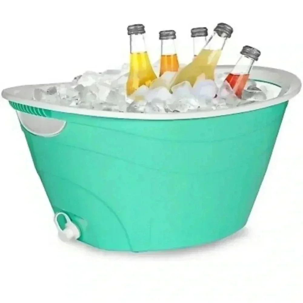 CreativeWare, Aqua Double Walled Party Tub With Drain Plug